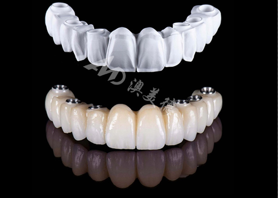 주문 저렴한 가격에 정밀한 전체 지르코니아 왕관 고강성 지르코니아 치아 왕관 online manufacture